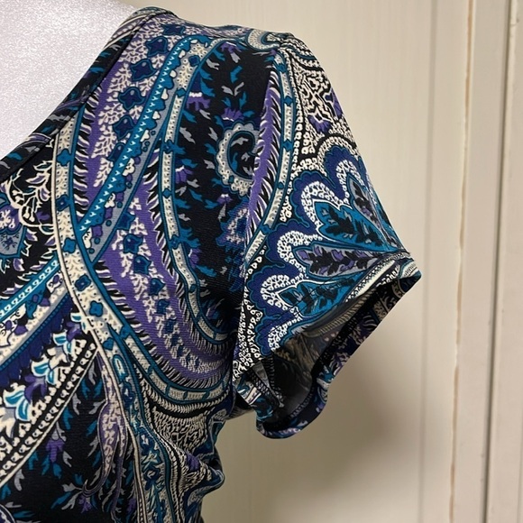 J.B.S ltd Women’s Paisley Peplum Sheath Dress Size 12 - Picture 4 of 9